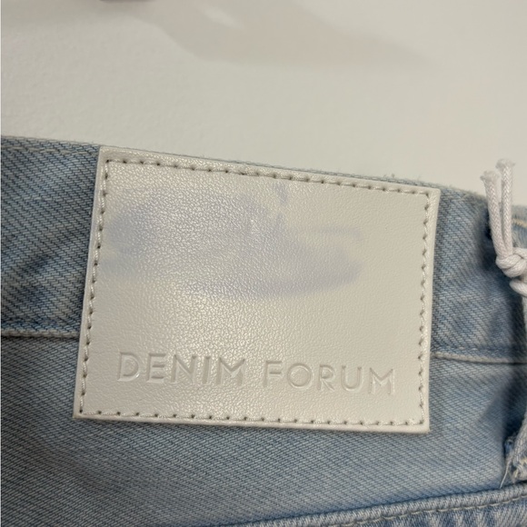 Denim Forum 90’s Lite Blue Wide Leg Cargo Jeans - Picture 8 of 13